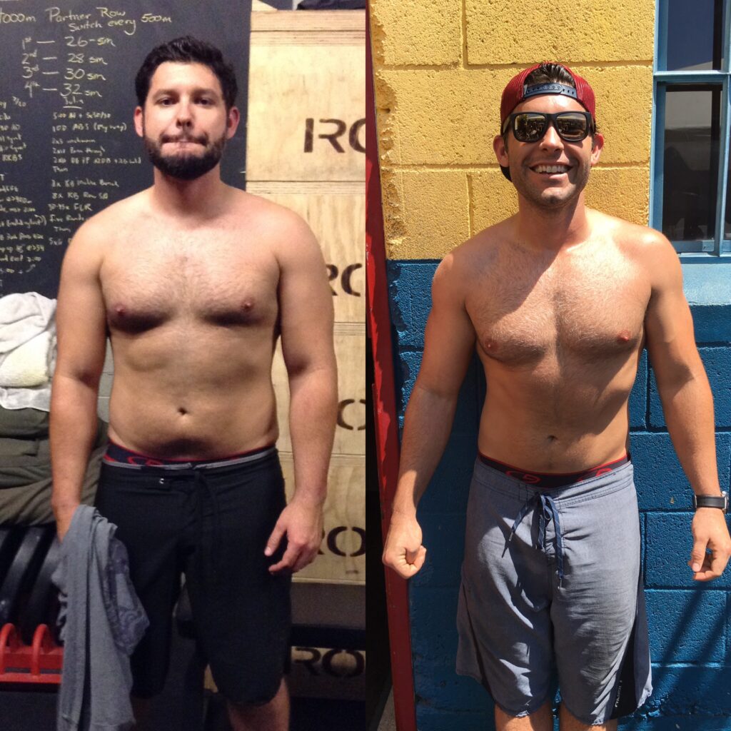 Busy professional showing 15+ lbs of weight loss achieved with a flexible nutrition strategy.